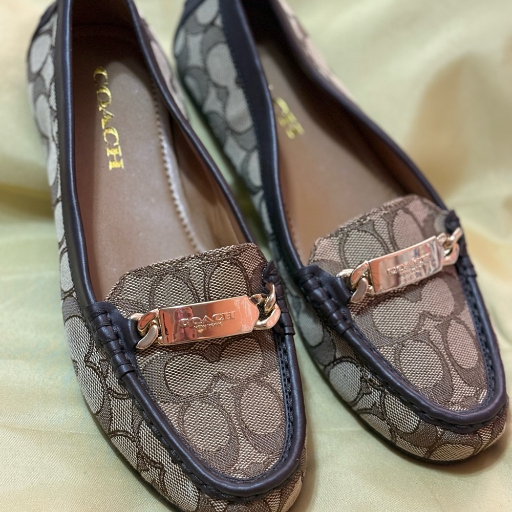 Coach Brown Signature Loafers